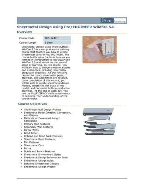 Top Down approach for Sheet Metal in Pro/ENGINEER Wildfire